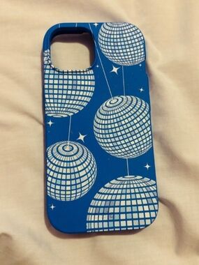 GORGEOUS iPhone 15 Blue Disco Pela Natural Phone Case